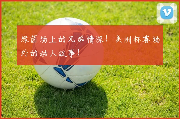 绿茵场上的兄弟情深!美洲杯赛场外的动人故事!